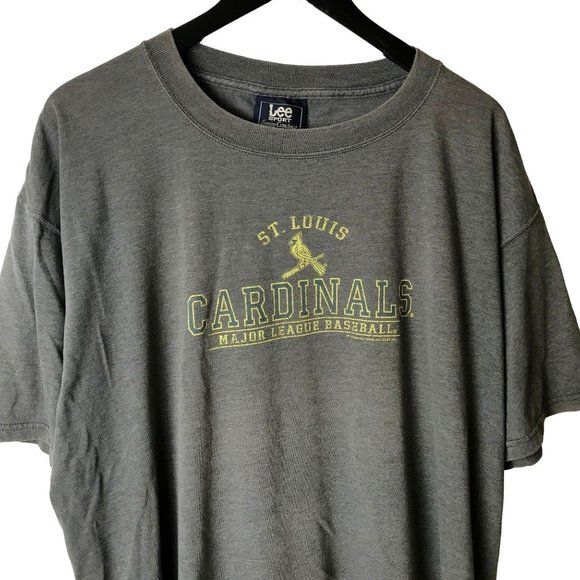 Vintage Tops - Vintage St Louis Cardinals  Major League Baseball T Shirt Y2K 2000 Gray 2XL XXL